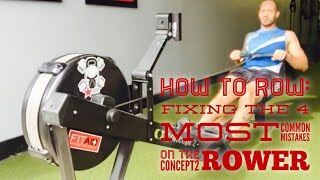 Fixing four of the most common mistakes on the concept2 rower